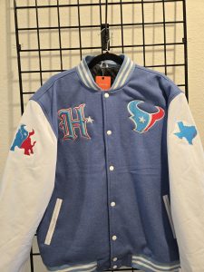 Texans "Tribute" Varsity Jacket, Glow in the Dark texans thetribute
