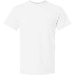 50/50 unisex white t-shirt