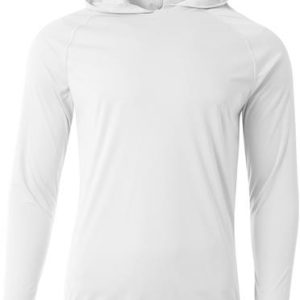 White Sun Protection Cool Performance Hoodie