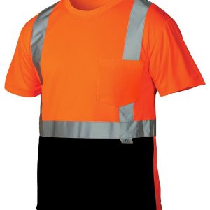 High-Vis reflective safety shirt - black/orange